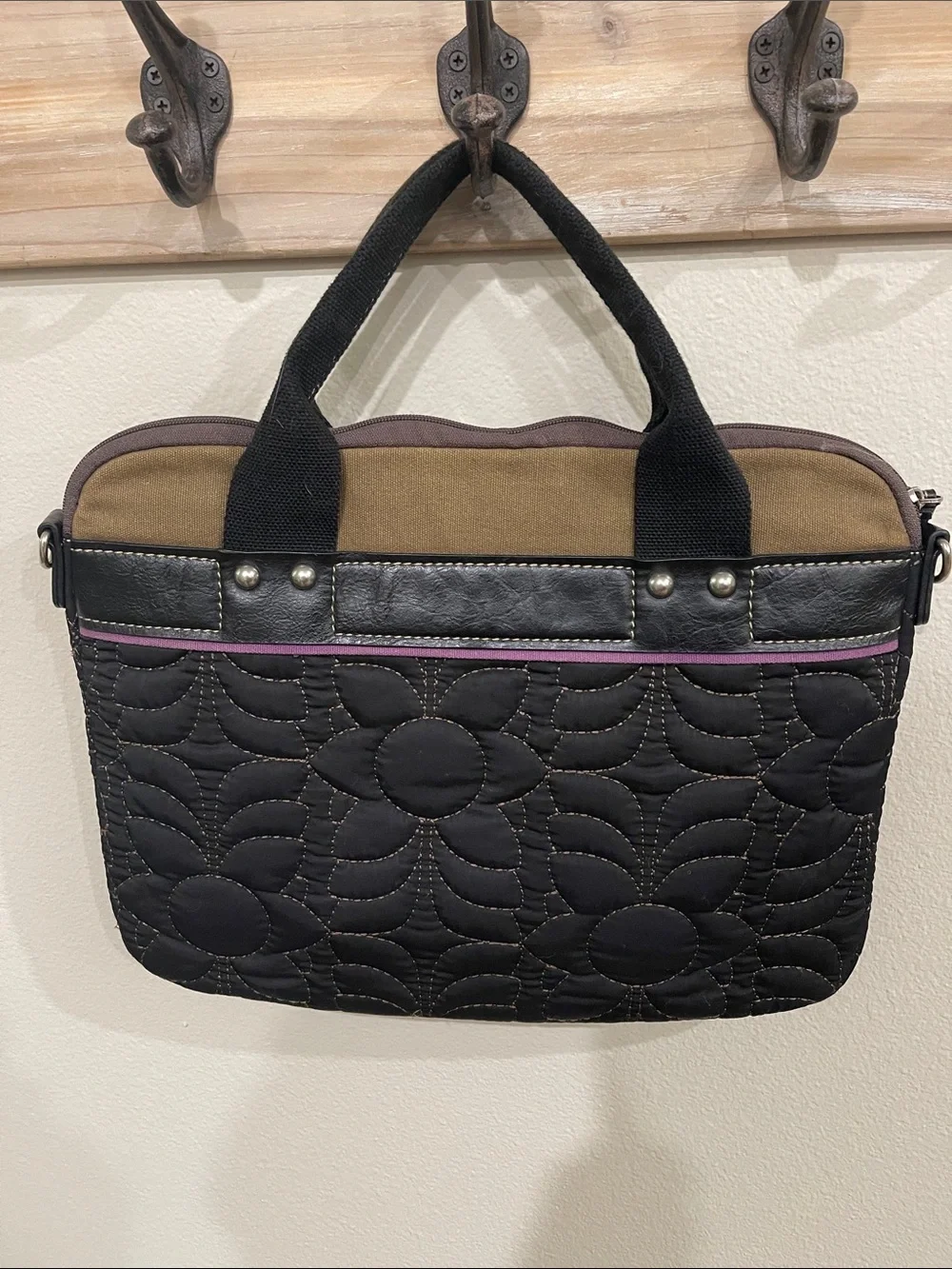FOSSIL Key-Per Quilted Laptop Tote